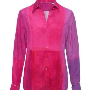 Vibrant Pink Women's Top Robert Graham, no tags but never used xs